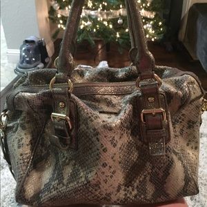 Animal Print Leather Lodis Handbag